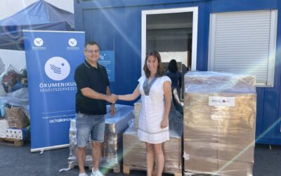 Adomány az Ökumenikus Segélyszervezetnek