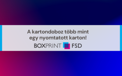 A kartondoboz több mint egy nyomtatott karton!